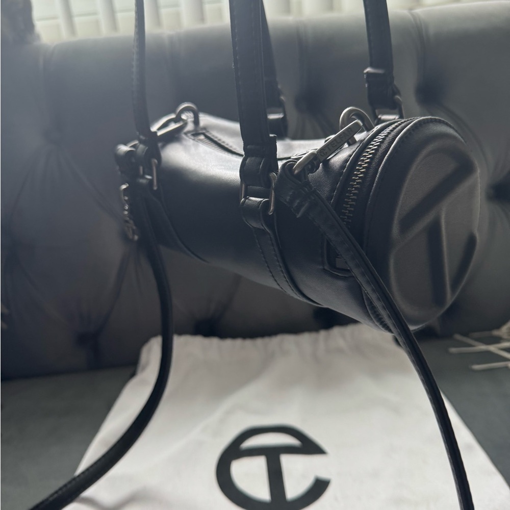 Telfar Black Cylinder Bag